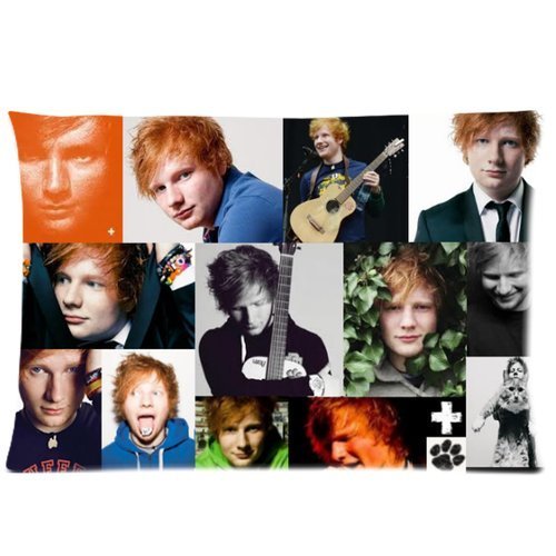 Generic ED Sheeran Decorative Cushion Cover Sofa Throw Pillowcas Custom Zippered Pillow Case 20x30 (Two sides)