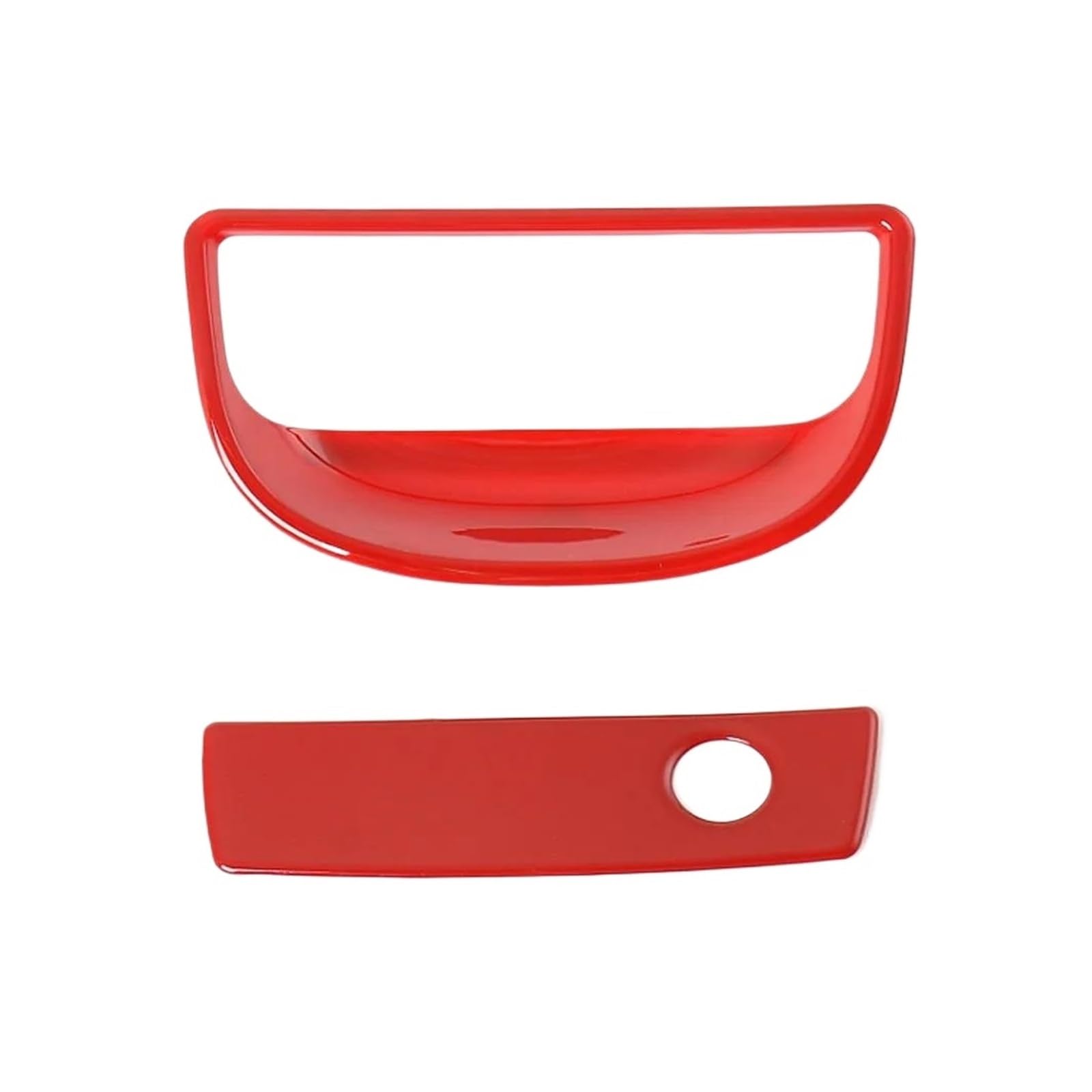 Interior Mouldings For Wrangler 2014 2015 2016 ABS Passenger Side Handle Bowl Cover Inner Trim Storage Box Cover Trim(Red)