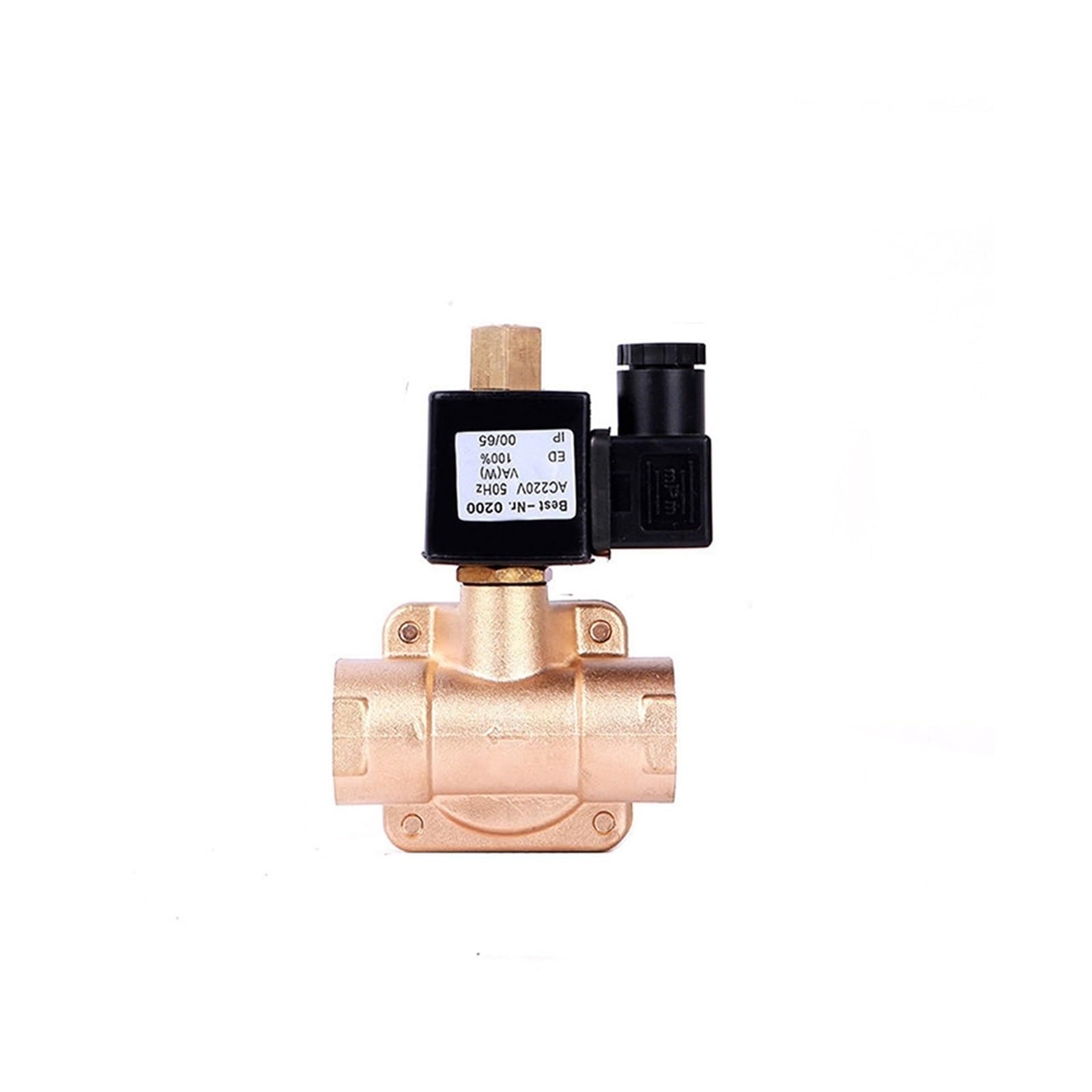 TREDSWQCV 1" Normally Open High Pressure Solenoid Valve 110V 24V 12V 24v 0955 Brass(G-24VAC-NBR-SEAL)