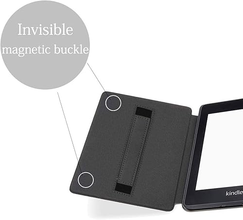 Miniatura 4 de Funda de tela resistente al agua para Kindle Paperwhite (10 generación-2018), funda de piel sintética para lector electrónico, cubierta inteligente