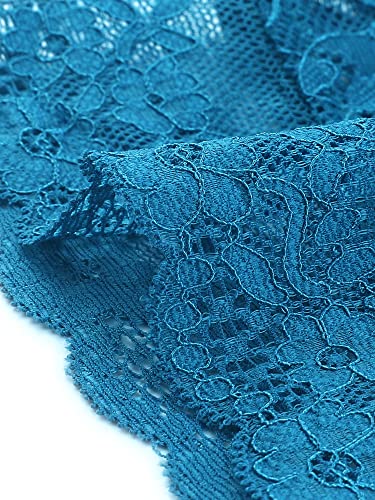Image of Allegra K Women's Elegant Crop Cardigan Sheer Floral Lace Bolero Shrug Top