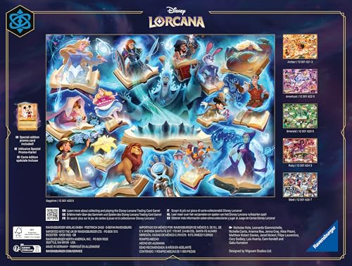 Ravensburger Disney Lorcana Glimmers of the Realm: Sapphire 1000 piece Jigsaw Puzzle for Adults and Kids Age 12 Years Up - Image 4
