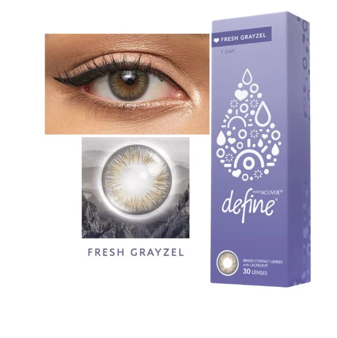 Acuvue 1 Day Define FRESH GRAYZEL B.C 8.5 Pack Of 30P… (-3.25, 8.5, 14.2, 30)
