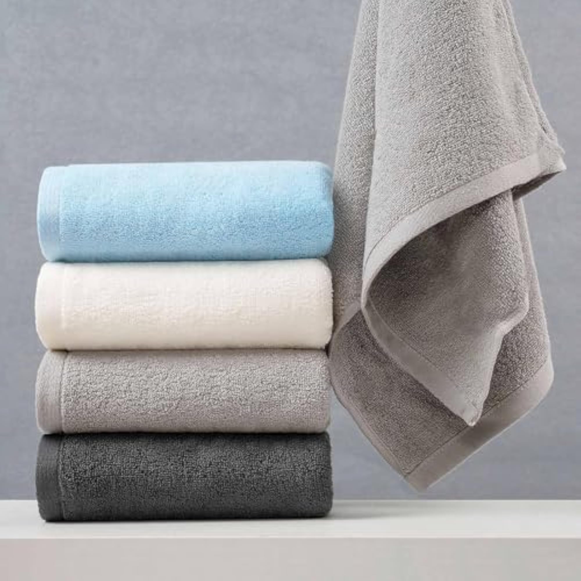 Plain Pure Cotton Soft Towel Pack of 6