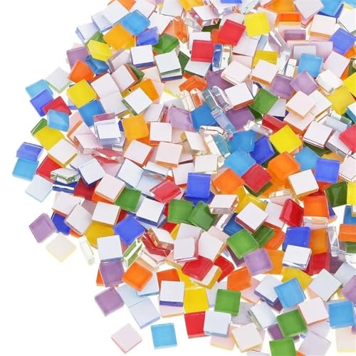 Baldosas para mosaicos Azulejos de mosaico colores múltiples, accesorios suministro for manualidades DIY 1cm x, azulejos 100g