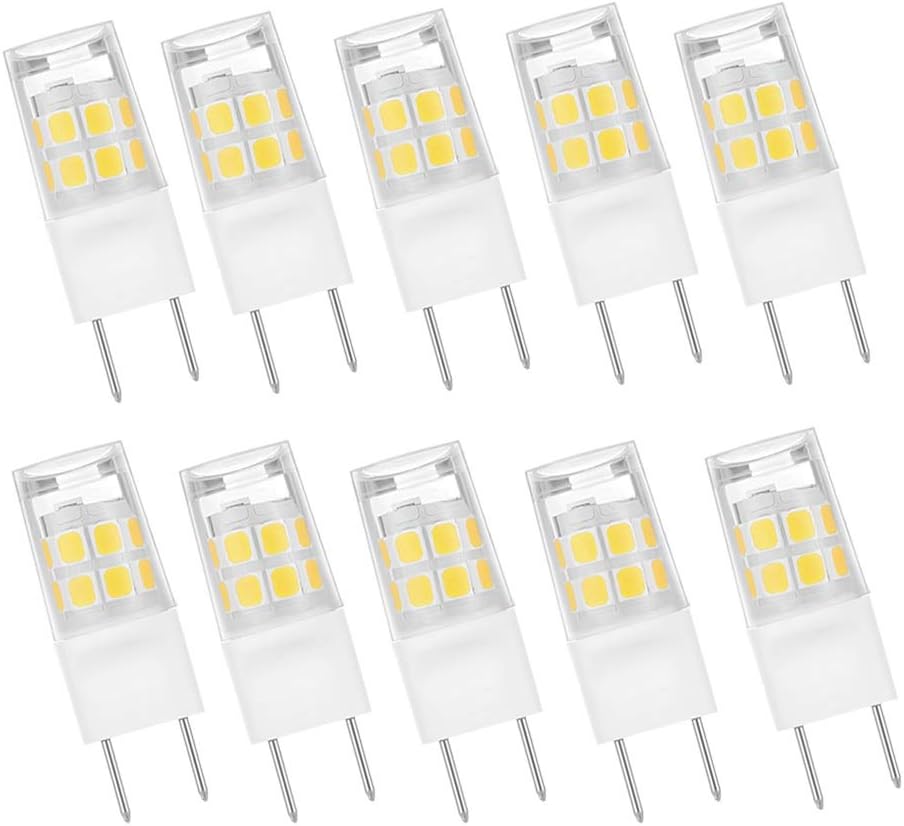 One-Day Sale: Up to 40% Off G8 Daylight White LED Bulb T4 Bi-Pin G8 Flat Base Mini Bulbs 110V-130V for Puck Light Samsung ME18H7045FS Microwave Light Bulb Kitchen ,Under Cabinet Light, Under Counter Light (10-Pack) One-Day Sale: Up to 40% Off G8 Daylight White LED Bulb T4 Bi-Pin G8 Flat Base Mini Bulbs 110V-130V for Puck Light Samsung ME18H7045FS Microwave Light Bulb Kitchen ,Under Cabinet Light, Under Counter Light (10-Pack)