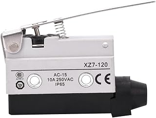 ViaGasaFamido Micro Limit Switch, AC 250V 10A Long Straight Hinge Lever Switch IP65 Waterproof Oilproof Snap Action Limit Switch for Mechanical Automated Machine,Control Switch