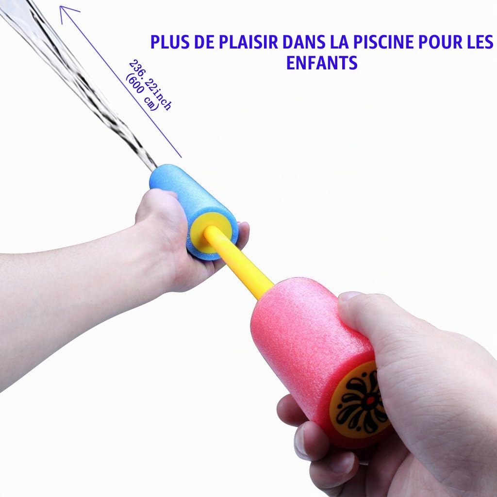 TEGOVE Lot De 20 Pistolets à Eau En Mousse – Jouets Aquatiques Pour Enfants