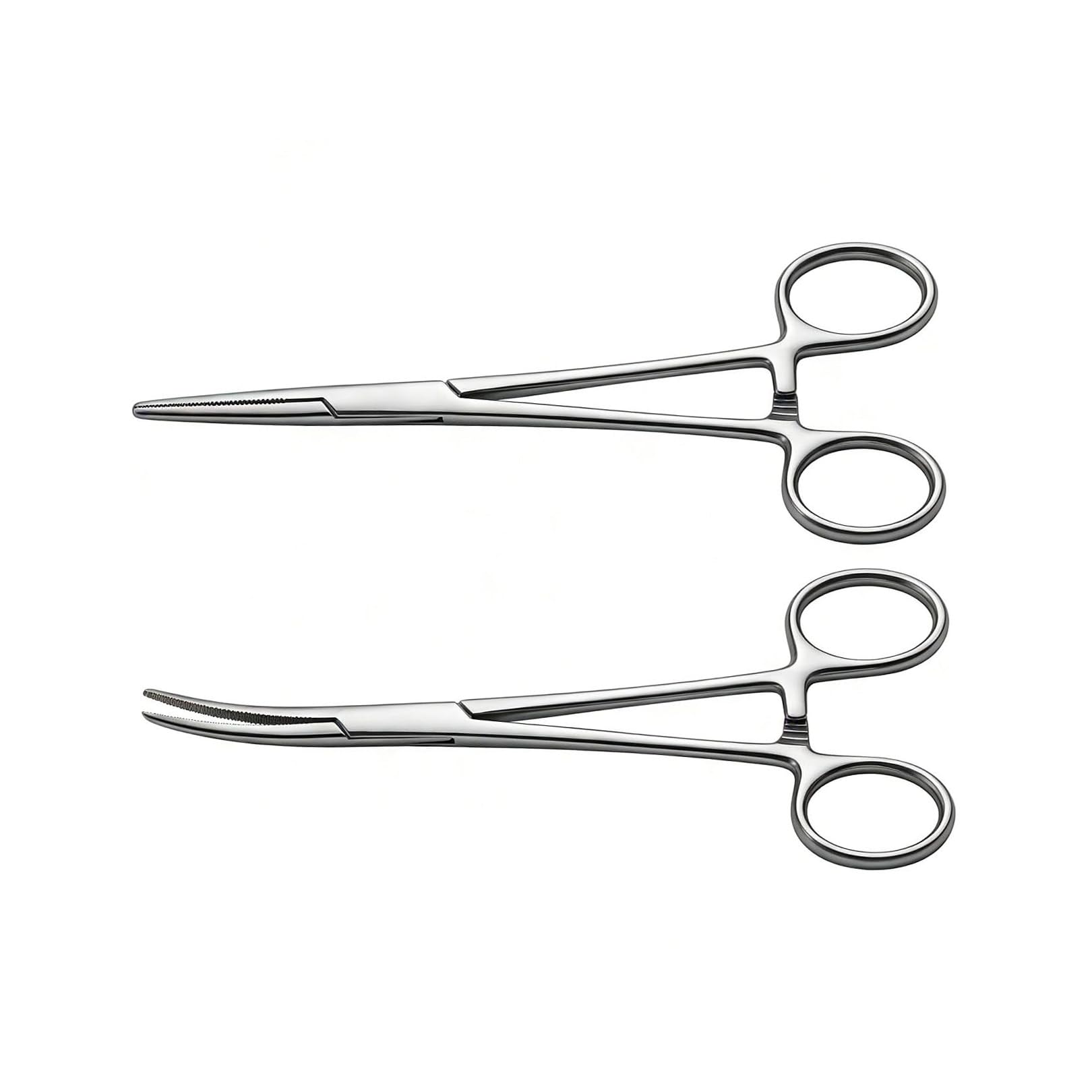 2 Pcs Locking Pliers Piercing Pliers, Stainless Steel Self-Locking Pliers Fishing Forceps, 12.5cm Suturing Piercing Clamp with Serrated Jaw, Multipurpose Tweezers Pincers for DIY Crafting Pet Grooming