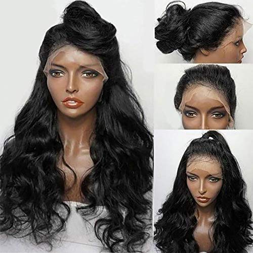 XG-BH Hair 360 Lace Frontal Wig Cap with Baby Hair Body Wave Brazilian Virgin Hair 100% Unprocessed Human Hair Wigs For Black Women 150% Density,14inches