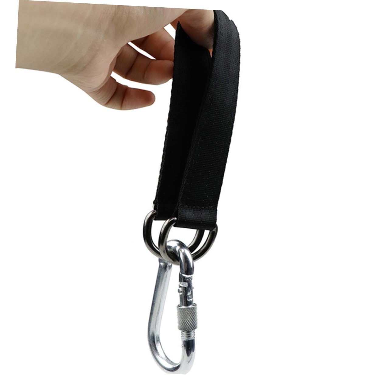 HEMOTON 5 Ensembles Sangle De Boucle Swing Balançoire De Plein Air Remplacement Bretelles Cordes Suspendues Sangles d'arbre pour Hamac en Polyester Black 5 Pièces * 5