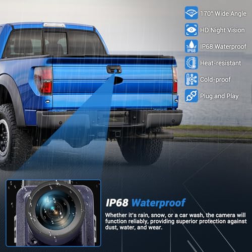 Image of F150 Backup Camera Rear View Parking Assist Camera Compatible with Ford F150 2010-2014 Mustang 2015-2020 Lincoln MKC 2015-2019 Replace EL3T-19G490-AA EL3Z-19G490-D BL3Z-19G490-B