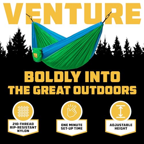 Image of Wise Owl Outfitters Camping Hammock - up to 500lbs Portable Hammock with Tree Straps - Travel, Backpacking, Hiking, Outdoors Camping Gear - Single or Double