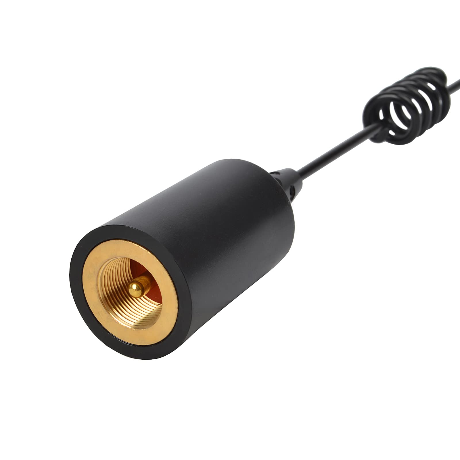 UAYESOK Antena Marina VHF 156-163 MHz Base de Barco aérea 38,8 cm (15,3 Pulgadas) con Cable coaxial RG58 de 5 m Conector PL259 y Soporte de Montaje en L para radioaficionado Marino móvil