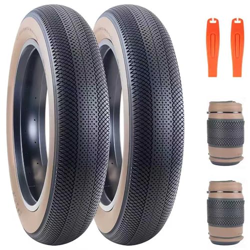 ZUKKA Paquete de 2 neumáticos para bicicleta de montaña 26 pulgadas, neumáticos para bicicleta eléctrica, resistentes, plegables, neumáticos gordos 26 x 4.0 para bicicleta de rueda gorda, bicicleta de