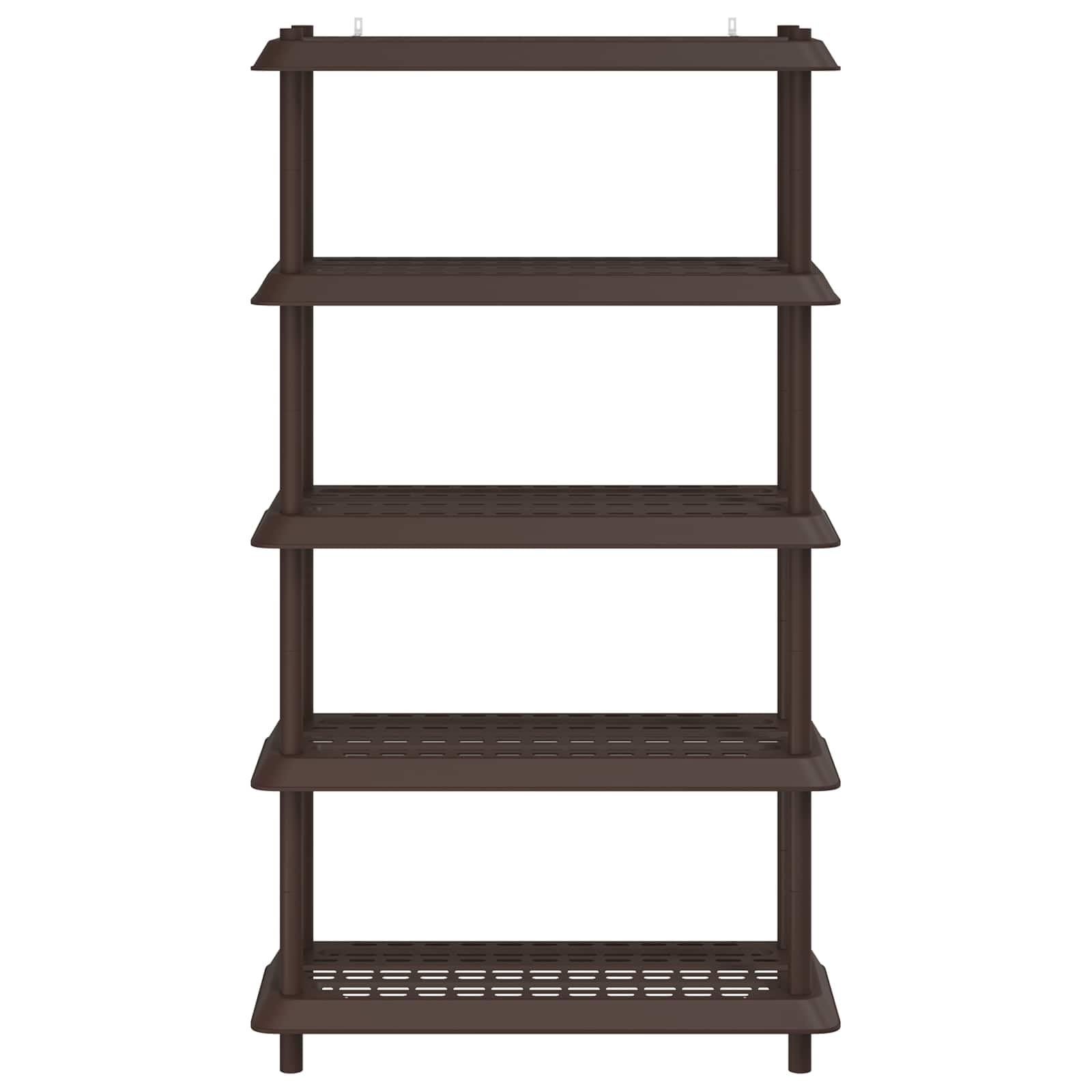 Estantería de 5 niveles, 100 x 40 x 177 cm, de polipropileno resistente, resistente a los rayos UV, para interiores y exteriores, almacenamiento versátil, duradero, fácil montaje, ideal para