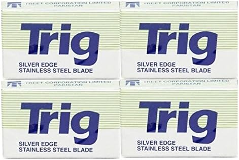 40 Treet Trig Silver Edge Double Edge Razor Blades