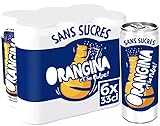 Orangiina Sparkling Fruit Diet Drink; Multipack of 12 x 330ml cans with Zero Sugar; contains a blend of citrus juices, real orange pulp and orange zest