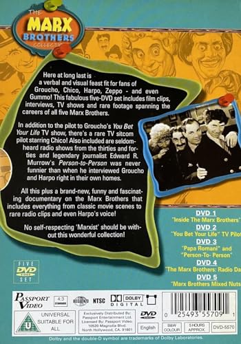 The Marx Brothers Collection (Documentary) [DVD] image 5