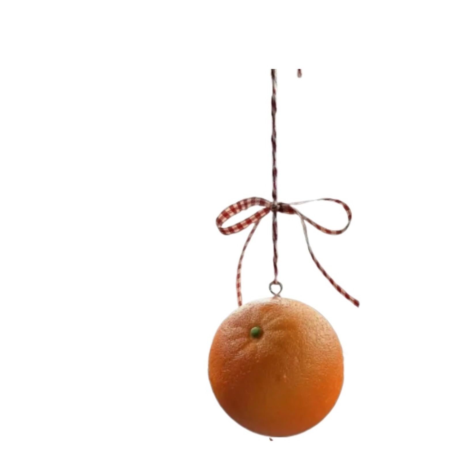 Creative A-pple Simulated Car Ornament - Fun Fruit Rearview Mirror Pendant(Orange)