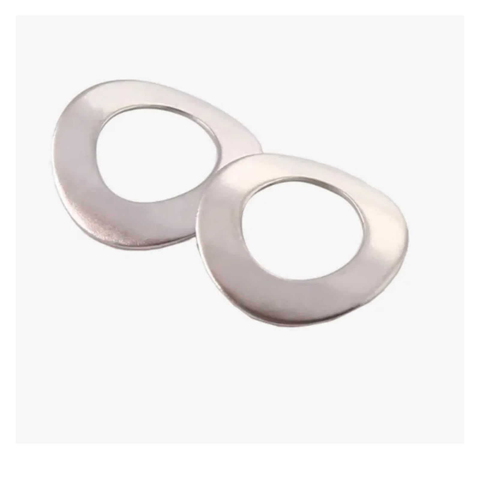 100 Pièces M1.7 M2 M3 M4 M5 M6 M8 M10 DIN137A Acier Inoxydable 304 Argent Vague Ressort Rondelle Joint D'étanchéité(M10)