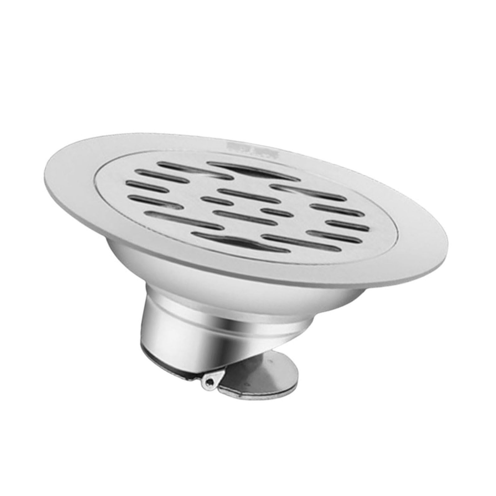 Round Shower Floor Drain AntiOdor Stainless Steels Floor Strainer Hair Catcher for Bathroom Kitchen Balcony Garage Resistant
