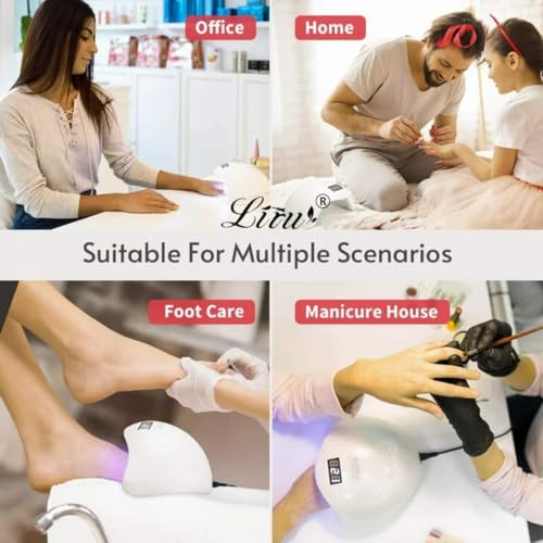 SG UNIQUE STYLE Sun U V 3-in-1 Gel Nail Polish Uv Light Lamp, Nail Dryer Machine, And Nail Paint Dryer Machine - Professional Salon-quality Results At Home White Uv Lamp For... - Image 5