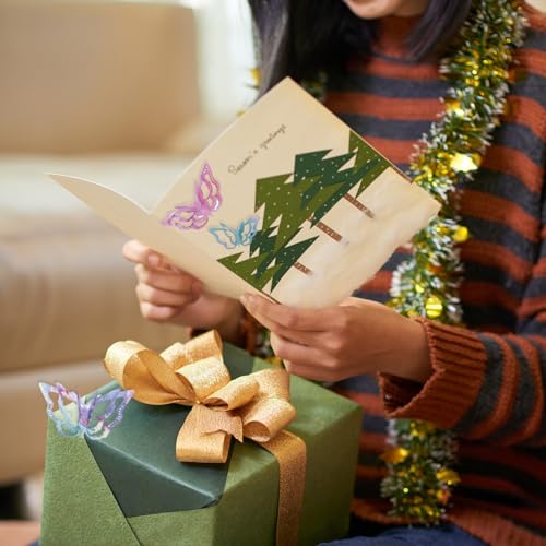 Mezrkuwr 4 Stück 3D-Schmetterling-Metall-Stanzformen, Frühlingsblumen-Schmetterlingsrahmen, Schablonen, DIY, dekoratives Prägen, Scrapbooking, Kartenherstellung