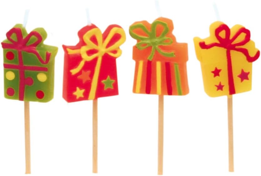 amscan KAARSJES CADEAUTJES 8ST - VARI
