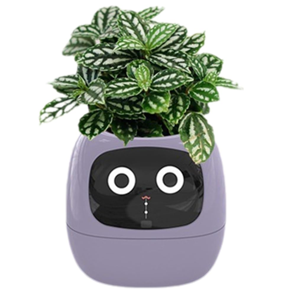 Maceta Inteligente Ivy, Maceta Pequeña Recargable por USB para Decoración de Interiores, Hace Que Cultivar Plantas Sea Fácil y Divertido, Color