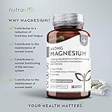 Nutravita 945 mg Complejo de Magnesio – 180 Cápsulas Veganas de Citrato – Alta Absorción, Suplemento Premium de Magnesio – Suministro de 90 Días – Fabricado en el Reino Unido