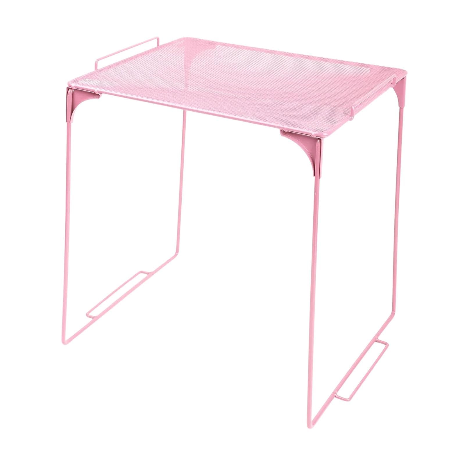 Locker Organizer Shelf Stackable Under Sink Organization for Garage Dorm Gym Pink|Home & Garden | Kitchen, Dining & Bar | Kitchen Storage & Organization | Racks & Holders