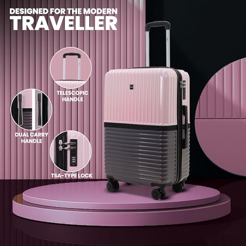 Image of Istanbul Polycarbonate Trolley Bag Set-3 |Lightweight | Hard Shell | Lightweight Hard Shell Luggage, 8 Spinner Wheels, TSA-Type Lock, Dual-Tone Design