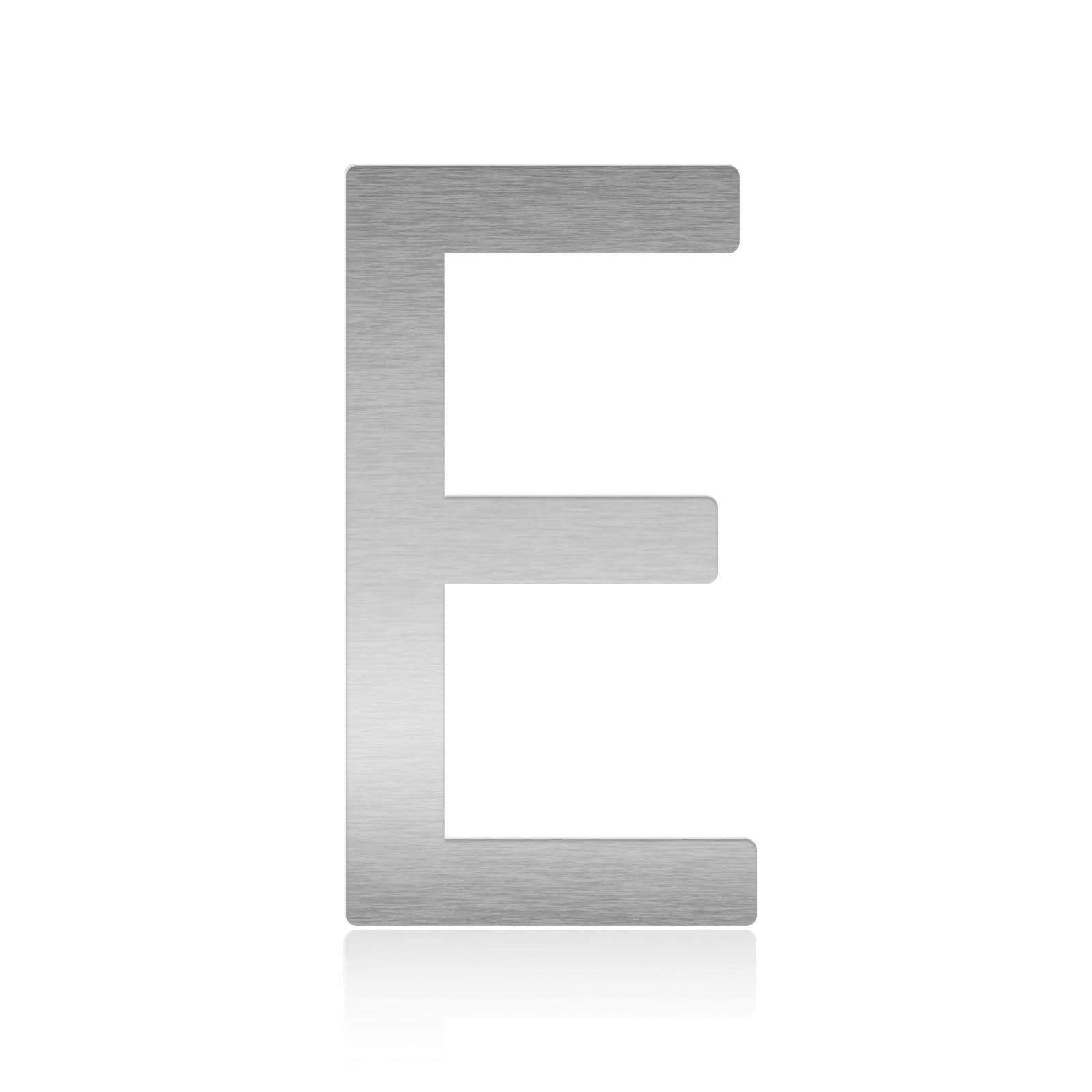 2 Inch Metal Letters, Silver Stainless Steel House Address Mailbox Numbers, Perfect for Home Address Plaques, Door Signs, Office Labels, Custom DIY Crafts Homemade Projects, and Modern Decor(Letter E)