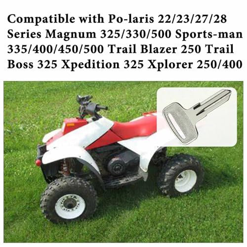 Image of 4PCS 4010321 Ignition Keys Blanks Replacement for Po-laris 4 Wheeler ATV Ranger RZR Snowmobile Fits Key Code 22 23 27 28 Series