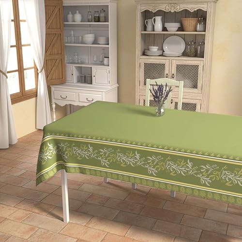 Nappe imprimée anti-taches rectangle 140x300 LUBERON Soleil d'ocre - 2