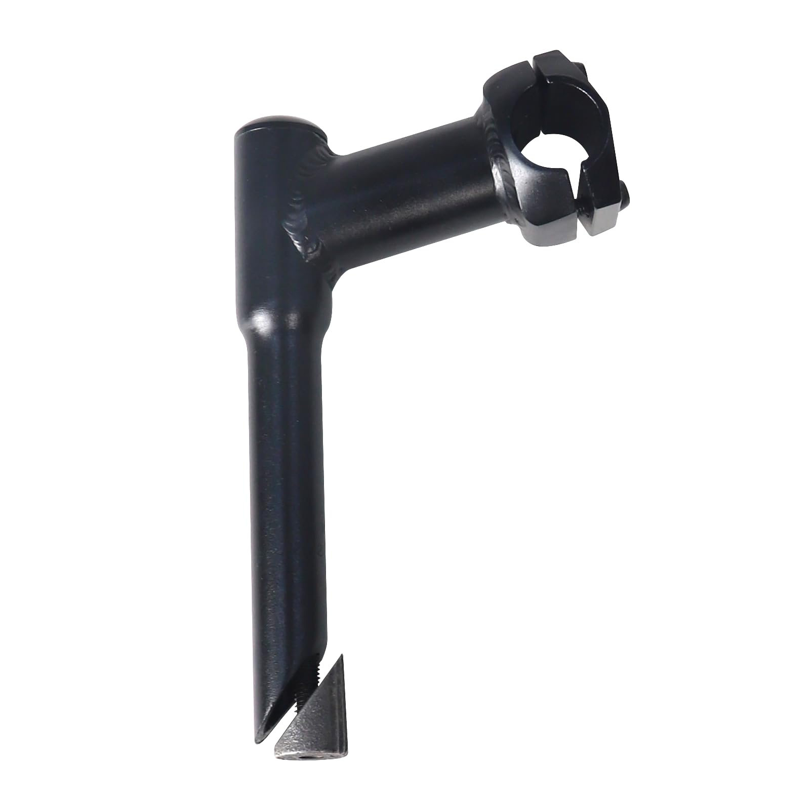 WEEROCK Bike Stem 25.4 * 22.2mm(1 * 0.87 Inch) Aluminum Alloy Gooseneck Shape Length 160mm(6.3 Inch) Bicycle Stem,Black