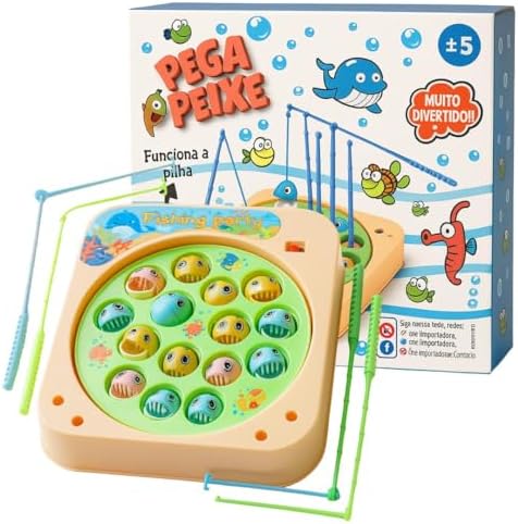 Pega Peixe Tamanho Grande Brinquedo Educativo Para Toda Família