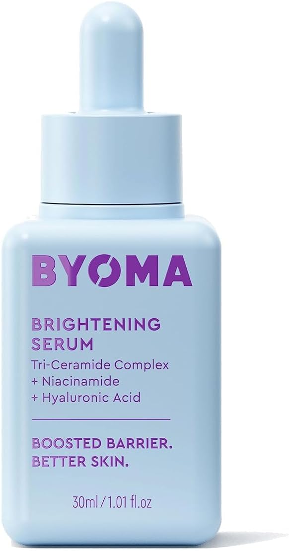 BYOMA Brightening Serum – Barrier Repair Serum – Brightening & Hydrating Face Serum with Hyaluronic Acid, Niacinamide & Ceramides – Hyaluronic Acid Serum For Face, Glowing, Radiant Skin – 1.01 fl. oz