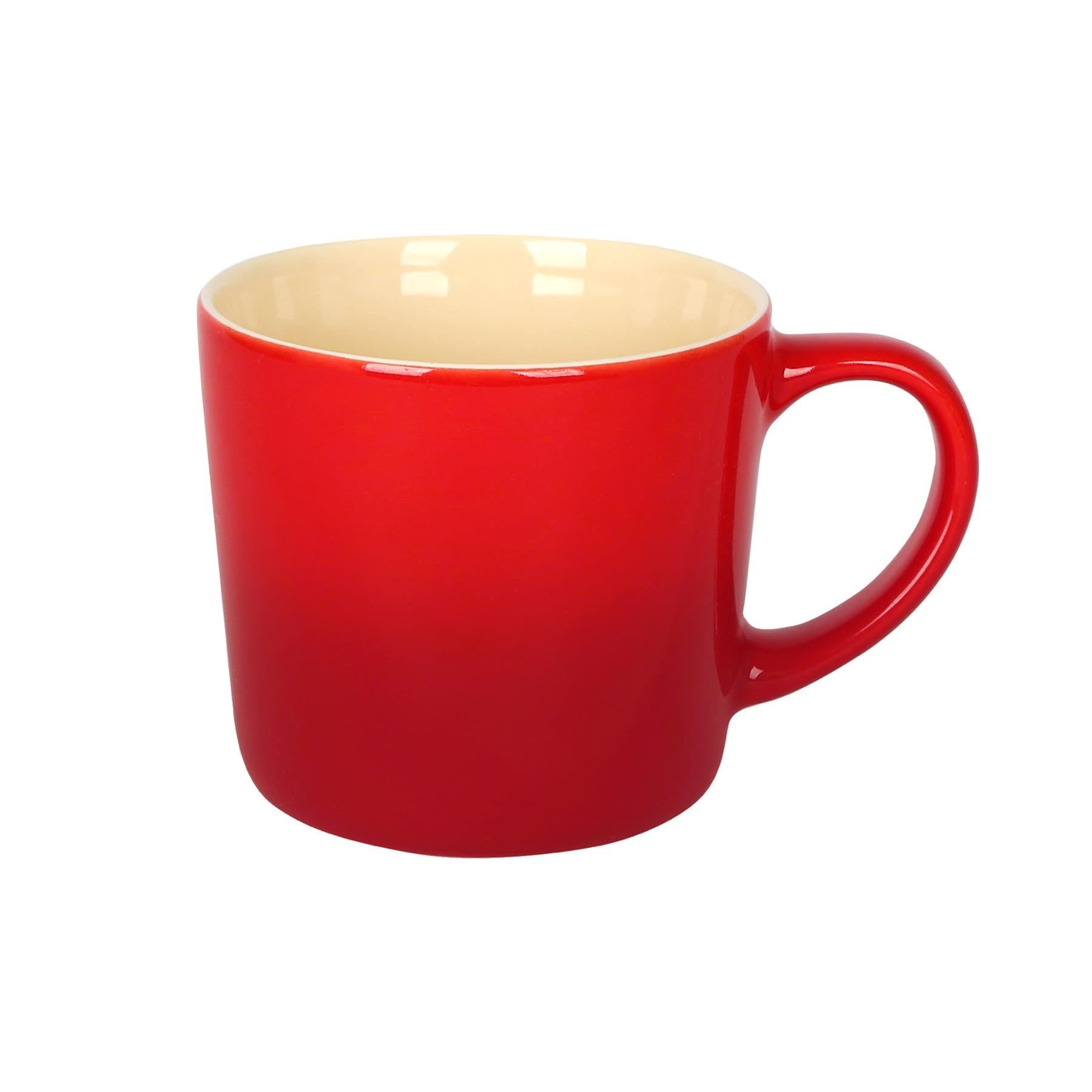 Argon Tableware Red Ombre Coffee Mug 330ml - New Bone China Tea Mug, Vegan Friendly Ceramic Cup, Glazed Stoneware Style Drinkware, Microwave Dishwasher Safe โ image 1