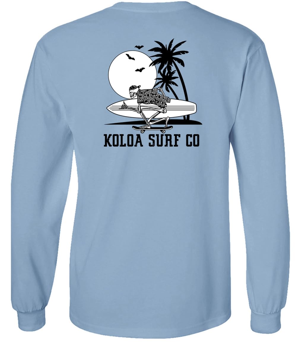 Koloa Surf Men's Heavy Cotton Long Sleeve Tee Halloween Logo Collection