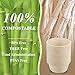 Tessco 150 Pieces 40 oz Disposable Paper Bowls Convenient Large Bowl Soup Bowls Made of Bagasse Sugarcane Bowls for Daily Use for Salad, Hot Soup, and Pasta