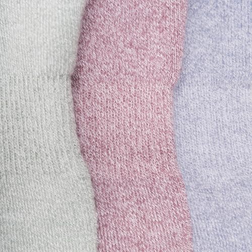 Image of MUK LUKS 3 Pack Dream Step Low Cut w /Pom, Multi, OS (6-11)