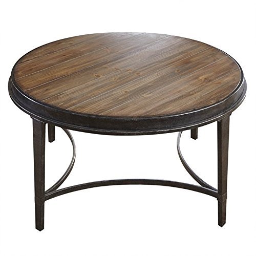 Steve Silver Gianna Round Coffee Table in Antique Tobacco Steve Silver Gianna Round Coffee Table in Antique Tobacco