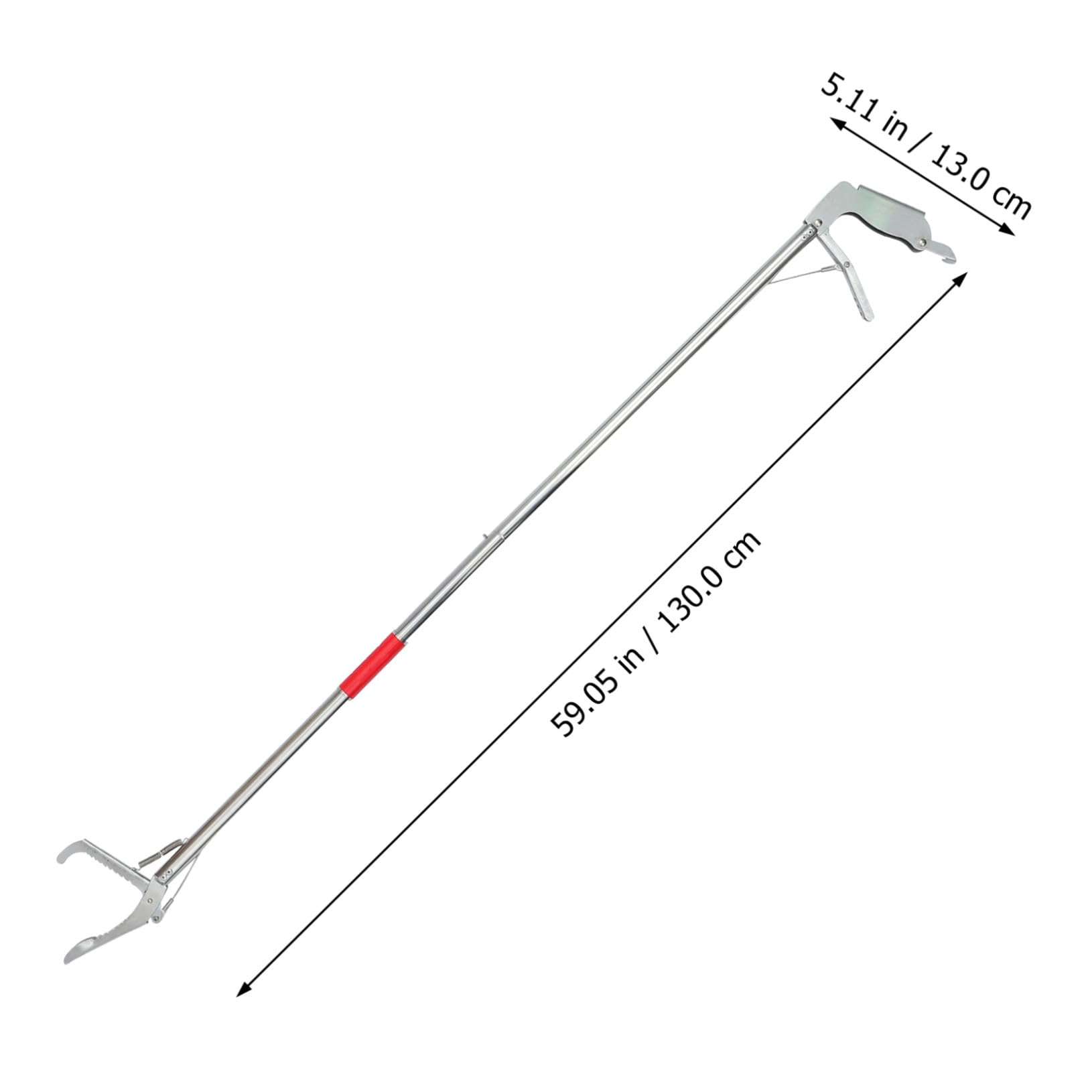 ibasenice Pinza de Captura para Serpientes de Acero Inoxidable 1 Pieza