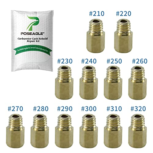 12 pcs Carburetor Main Jet Kit for Mikuni VM TM Carb 210 220 230 240 250 260 270 280 290 300 310 320 Power Jets Motorcycle