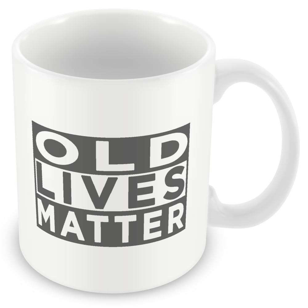 MUGGZ Funny Mug – “Old Lives Matter” – Parody Novelty Coffee Cup Gift