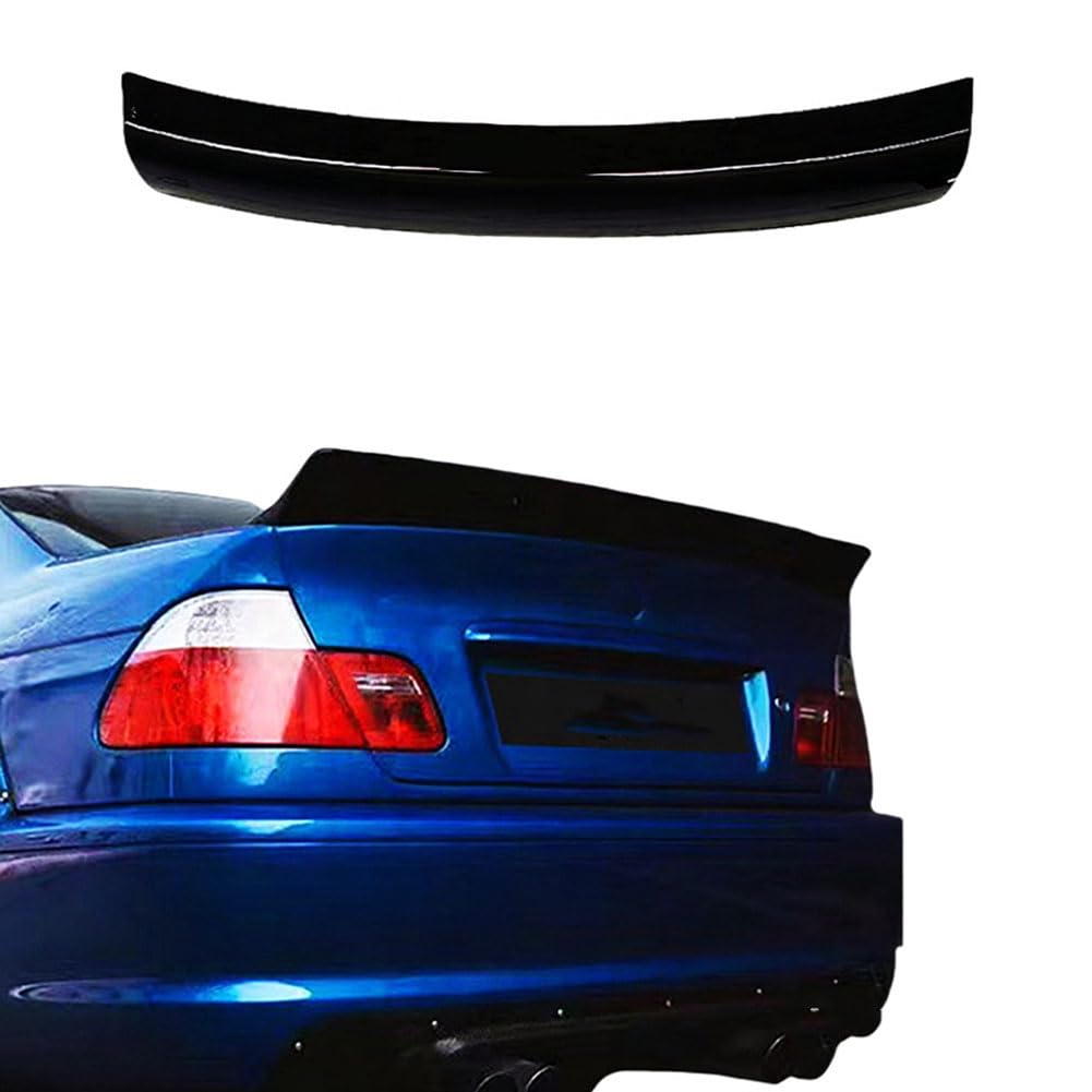 Kompatibel für BMW 3 Series E46 1999–2006, Auto-Heckspoiler, Festem Windabweiser, Hinteren Kofferraum-Dach-Sport-Splitter,unpainted