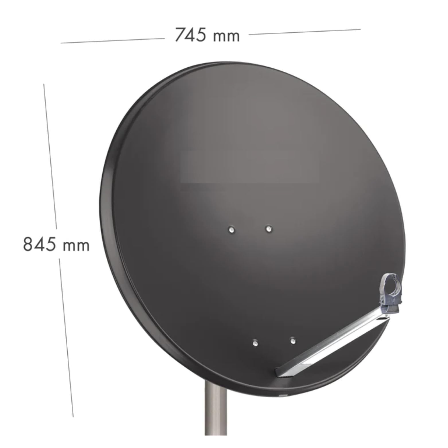 Opticum X80 Satellite Antenna anthracite 80 cm en acier