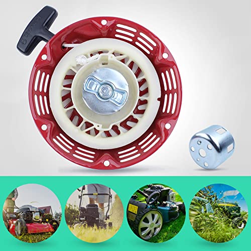 Miniatura 4 de Adefol Arrancador De Retroceso Para Honda Gx120 Gx160 Gx200 Gx140 5.5hp 6.5hp, Arrancador Taza De Arranque Puños Cordón Tornillos Accesorio De Motor Kit 12 En 1